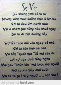 Danh ngôn sợ vợ