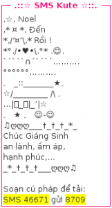 Tin nhan chuc mung giang sinh, tin nhan noel