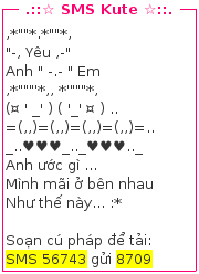 sms valentine, sms tinh yeu dep