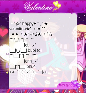 tin nhan chuc mung valentine, tin nhan valentine